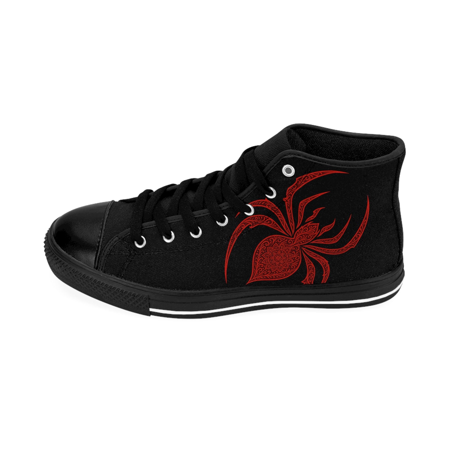 Stylish Spider Sneakers for Men, Trendy High Tops, Urban Fashion Footwear, Unique Gift, Skate Style Shoes
