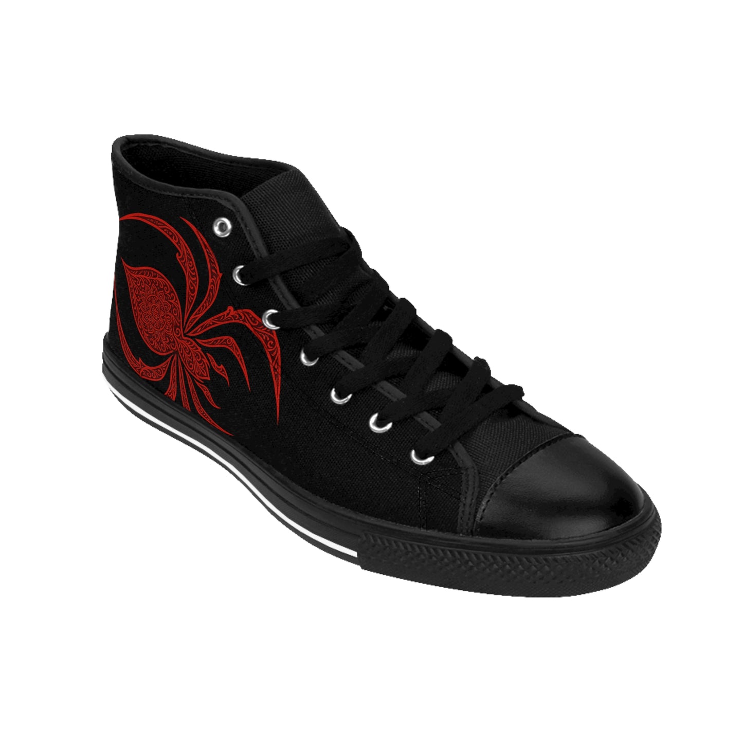 Stylish Spider Sneakers for Men, Trendy High Tops, Urban Fashion Footwear, Unique Gift, Skate Style Shoes